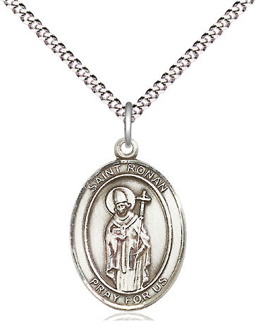 St Ronan Medal Necklace, pewter / sterling silver / gold-filled (view 4), Bliss Manufacturing