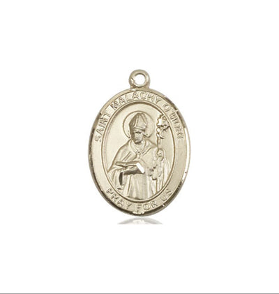 St Malachy O'More Catholic Patron Saint Medium 14kt Gold Medal, Bliss Manufacturing