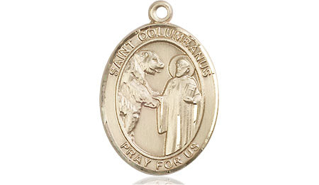 Bliss St Columbanus Catholic Patron Saint Medal