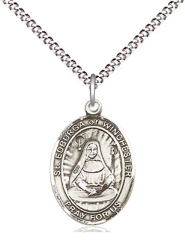 St Edburga of Winchester Catholic Patron Saint Medal