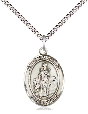 St Cornelius Medal Necklace, pewter / sterling silver / gold-filled (view 4), Bliss Manufacturing