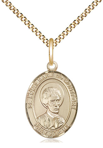 Bliss St Louis Marie de Montfort Catholic Patron Saint Medal