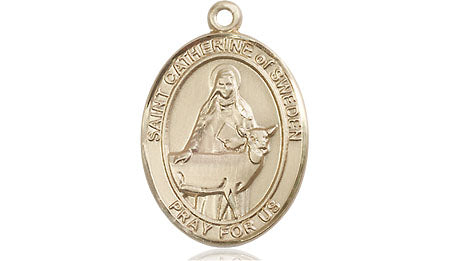 Bliss St Catherine of Sweden Catholic Patron Saint Medal