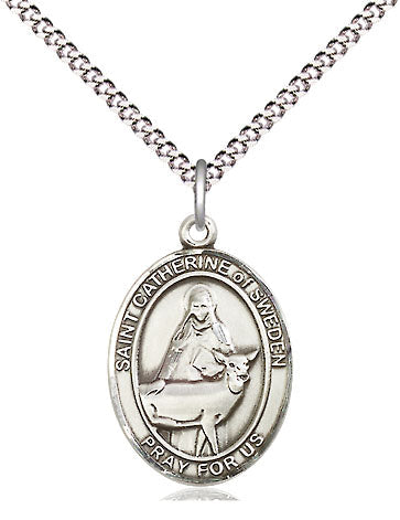 Bliss St Catherine of Sweden Catholic Patron Saint Medal