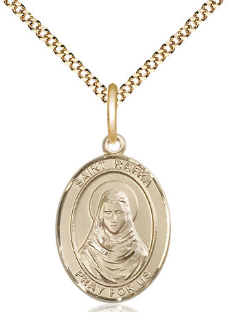 St. Rafka Catholic Saint Medal Pendant, gold-filled, Bliss Manufacturing