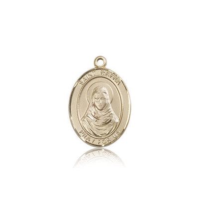 St. Rafka Catholic Saint Medal Pendant, 14kt gold, Bliss Manufacturing
