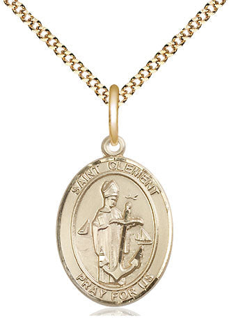 St Clement Medal Necklace, gold-filled, Bliss Manufacturing