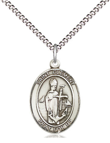 St Clement Medal Necklace, pewter / sterling silver / gold-filled (view 4), Bliss Manufacturing