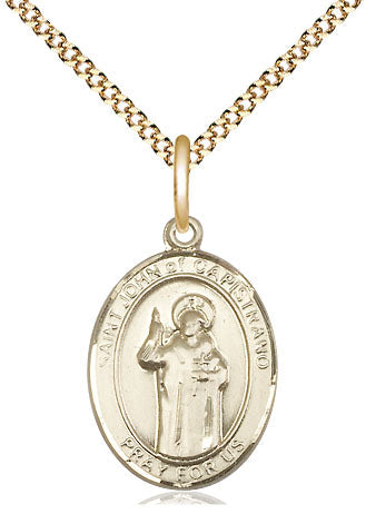 St John of Capistrano Medal Necklace, gold-filled, Bliss Manufacturing
