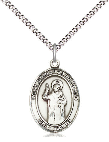 St John of Capistrano Medal Necklace, pewter / sterling silver / gold-filled (view 4), Bliss Manufacturing