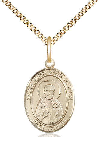 Bliss St John Chrysostom Catholic Patron Saint Medal