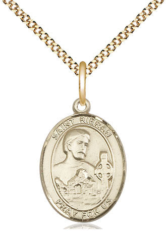 St. Kieran Medal, gold-filled, Bliss Manufacturing