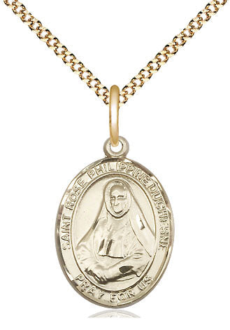 St Rose Philippine Duchesne Catholic Saint Medal, gold-filled, Bliss Manufacturing