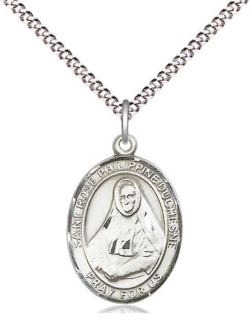 St Rose Philippine Duchesne Catholic Saint Medal, pewter / sterling silver / gold-filled (view 4), Bliss Manufacturing