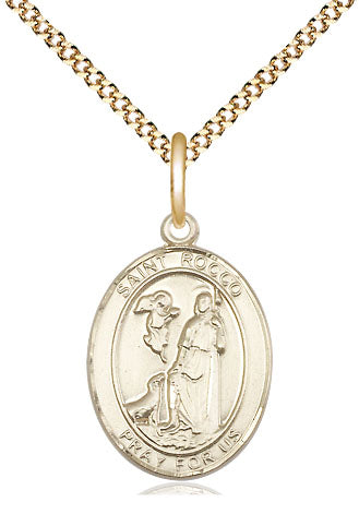 Bliss St Rocco Catholic Patron Saint Medal