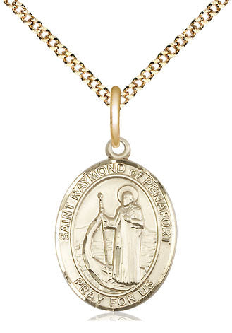 St Raymond of Penafort Catholic Saint Medal, gold-filled, Bliss Manufacturing