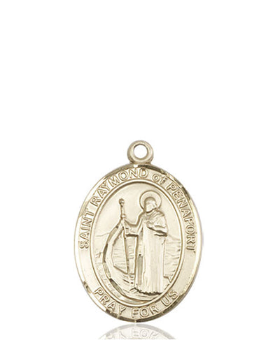 St Raymond of Penafort Catholic Saint Medal, 14kt gold, Bliss Manufacturing