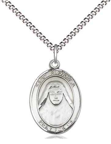 St Alphonsa of India Medal Necklace, pewter / sterling silver / gold-filled (view 4), Bliss Manufacturing