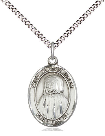 St Jeanne Jugan Medal Necklace, pewter / sterling silver / gold-filled (view 4), Bliss Manufacturing