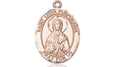 Bliss St Lydia Purpuraria Catholic Patron Saint Medal