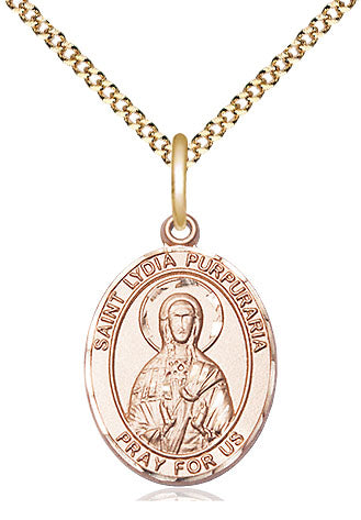 Bliss St Lydia Purpuraria Catholic Patron Saint Medal