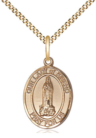 Our Lady of Kibeho Catholic Patron Saint Medal, gold-filled, Bliss Manufacturing