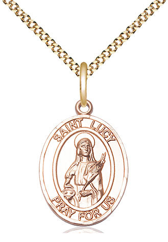 Bliss St Lucy Catholic Patron Saint Medal