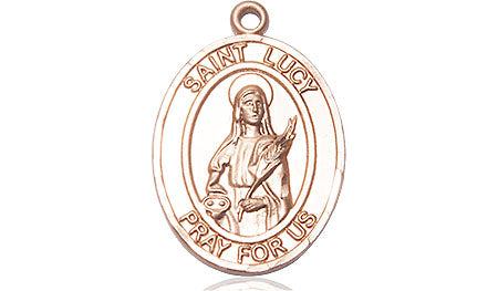 Bliss St Lucy Catholic Patron Saint Medal