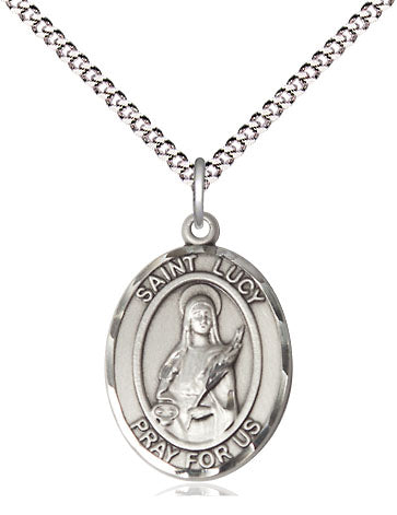 Bliss St Lucy Catholic Patron Saint Medal