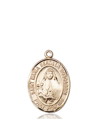 St Maria Bertilla Boscardin Medal Necklace, 14kt gold, Bliss Manufacturing