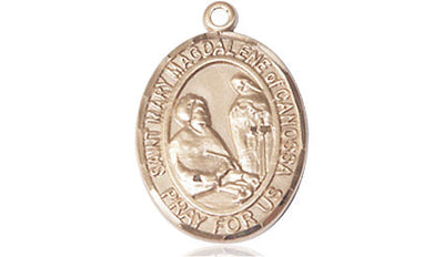 St Mary Magdalene of Canossa Medal Necklace, 14kt gold, Bliss Manufacturing