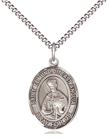 St Edmund of East Anglia Medal Necklace, pewter / sterling silver / gold-filled (view 4), Bliss Manufacturing
