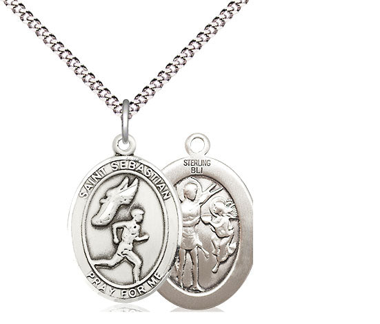 Bliss St Sebastian Track and Field Catholic Patron Saint Medal