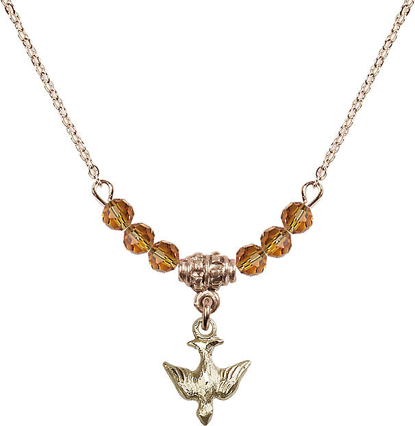 Bliss Gold-filled Holy Spirit Beaded Necklace