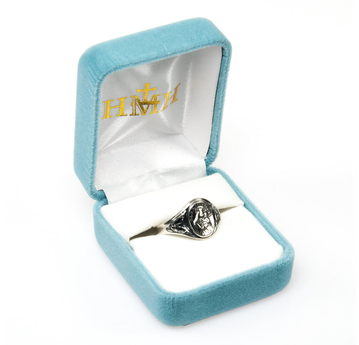 Our Lady of Perpetual Help Sterling Silver Ring in Box