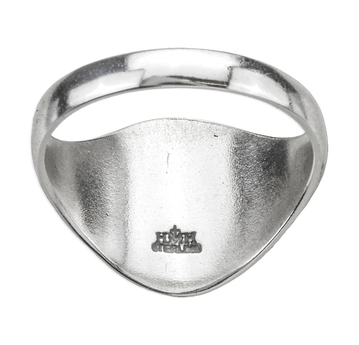 Back of Risen Christ Sacred Heart of Jesus Sterling Silver Ring