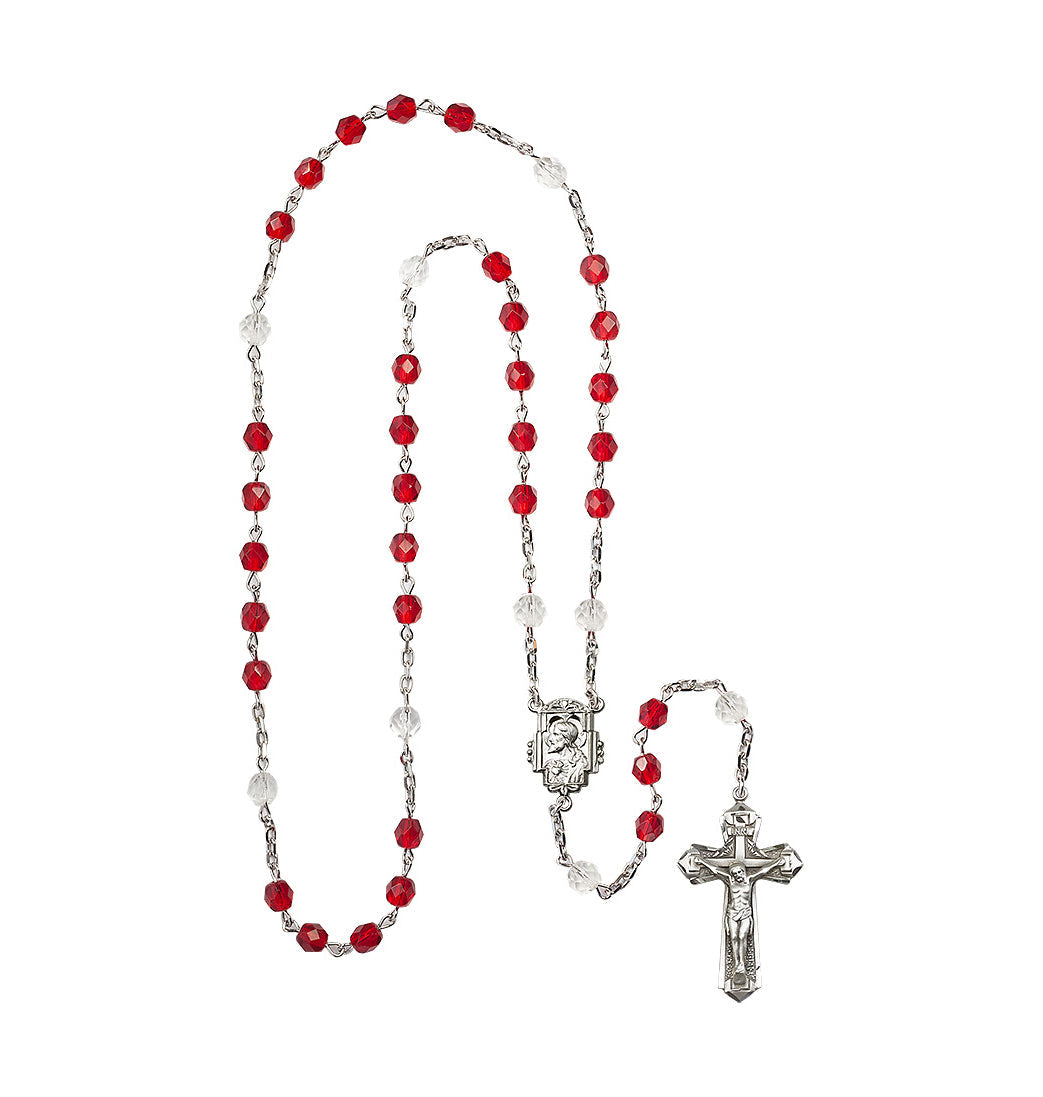 Bliss Manufacturing Catholic Crystal Sacred Heart Rosary Chaplet