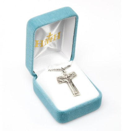Large St. Francis of Assisi Tau Cross sterling silver medal, in Gift Box, HMH Religious