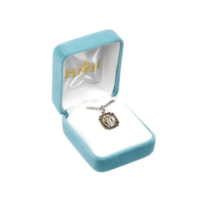 Small St Florian Sterling Silver Fire Fighters Medal (view 2), HMH Religious