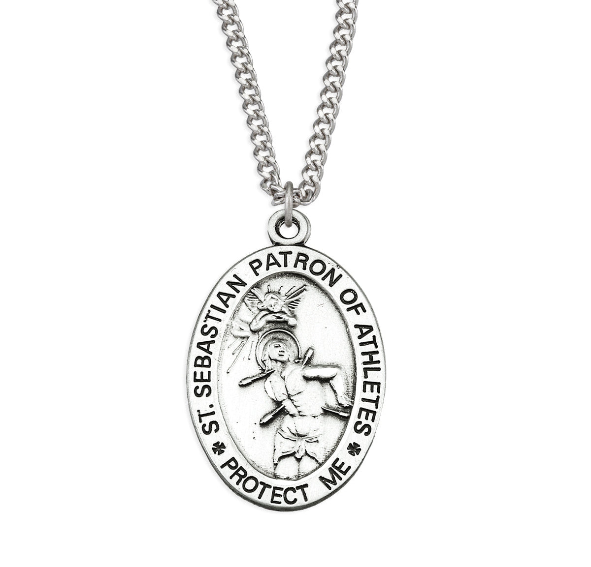 HMH Religious St Sebastian Protect This Athlete Sterling Silver Medal