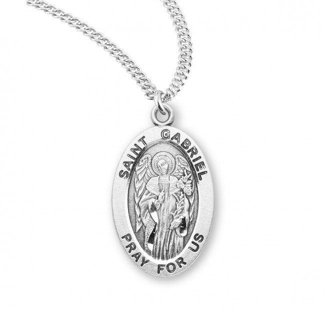 HMH Religious St Francis De Sales Oval Sterling Silver Medal Necklace