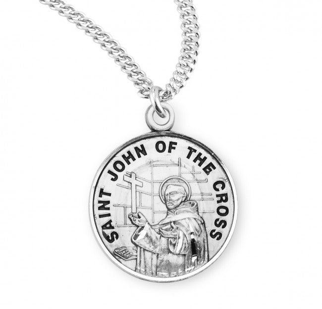 HMH Religious St John of the Cross Round Sterling Silver Medal