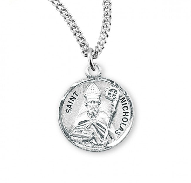 HMH Religious St Nicholas Round Sterling Silver Medal