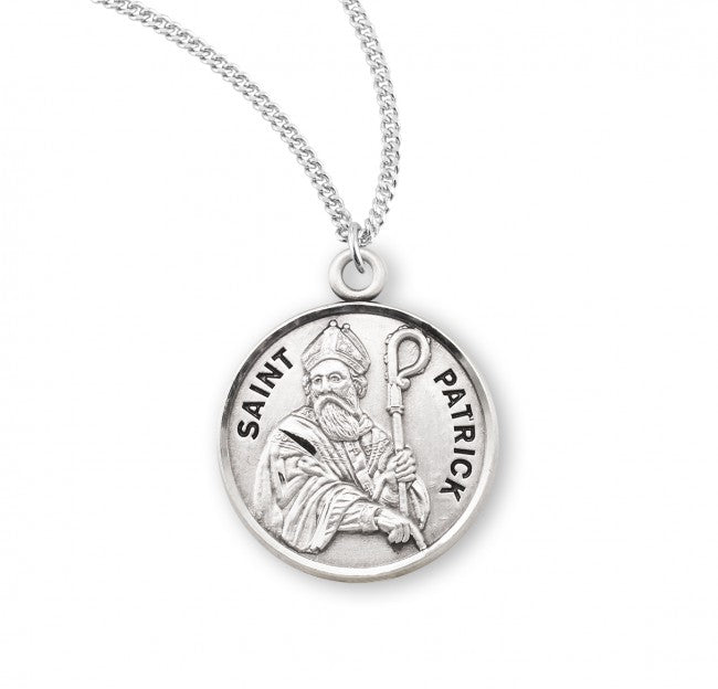 HMH Religious St Patrick Round Sterling Silver Medal