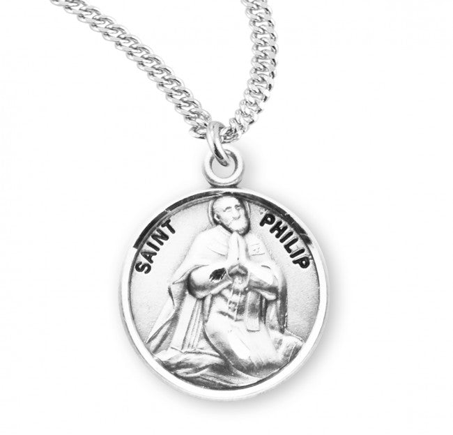 HMH Religious St Philip the Apostle Round Sterling Silver Medal