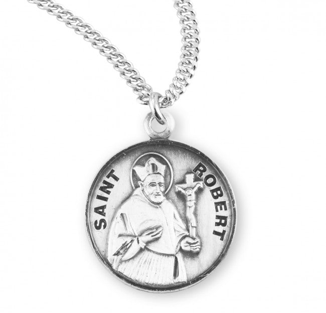 HMH Religious St Robert Bellarmine Round Sterling Silver Medal