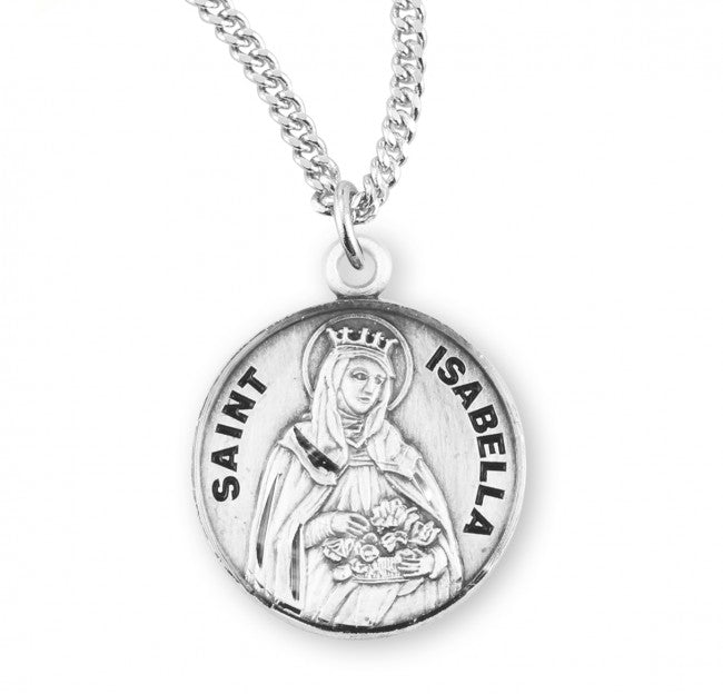 HMH Religious St Isabella Round Sterling Silver Medal