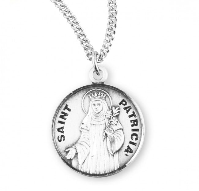 HMH Religious St Patricia Round Sterling Silver Medal