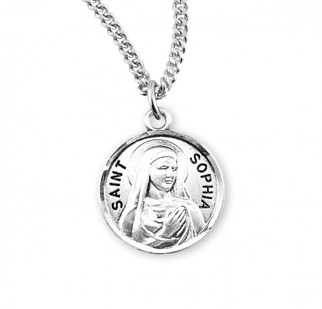 HMH Religious St Sophia Round Sterling Silver Medal