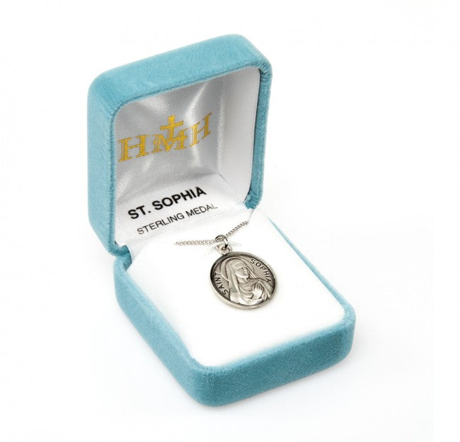 HMH Religious St Sophia Round Sterling Silver Medal